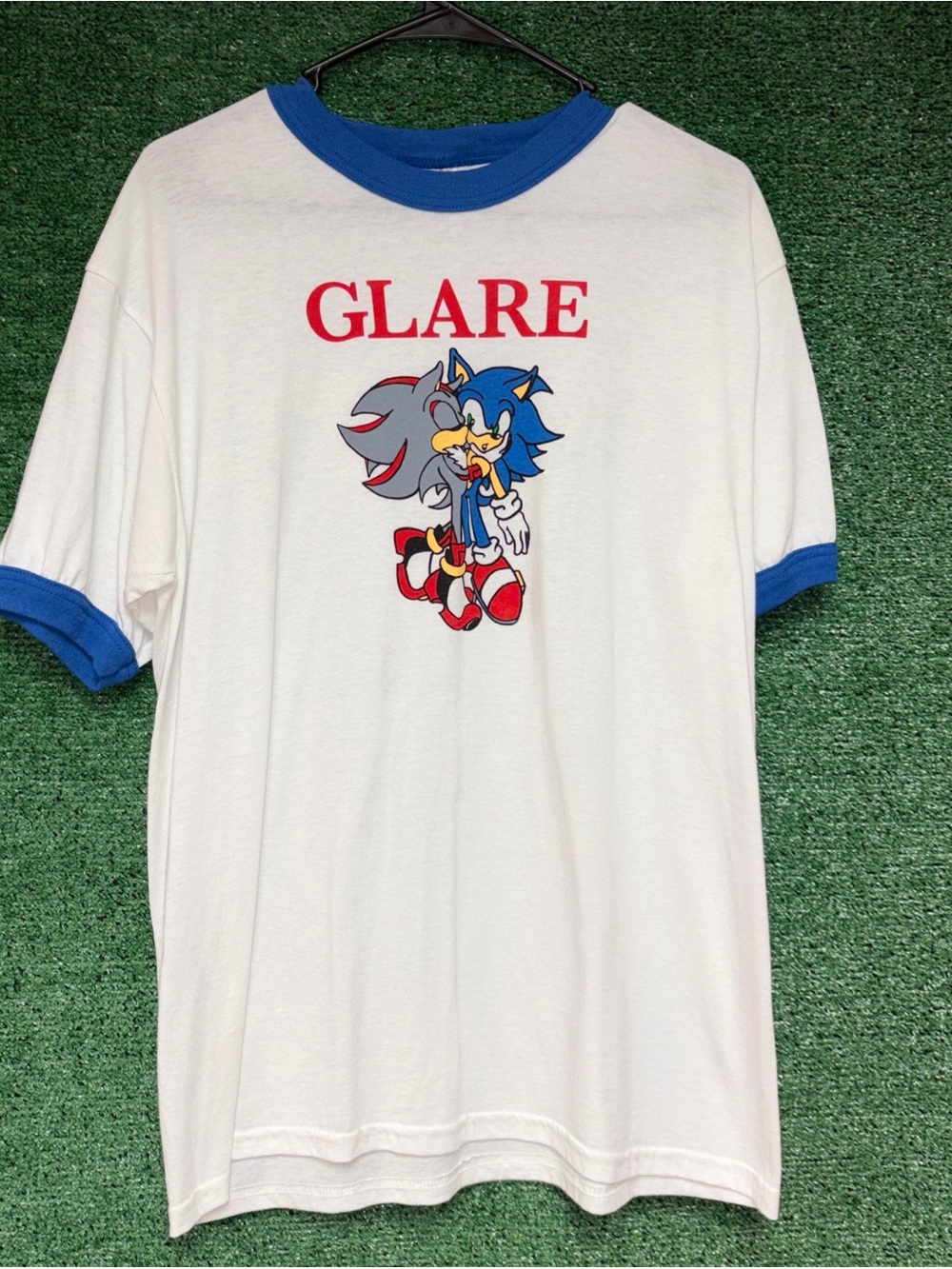 GLARE Sonic Band Shirt Mens Sz L Augusta tag Totle Fight Shoegaze Hardcore Emo